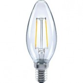 LAMPADA LED E14 4,5W FILOLED OLIVA 2700k Bianco Caldo ENERGY (#360E)