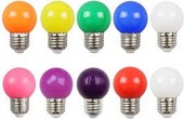 lampadina E27 led colorate pallina (#368F)