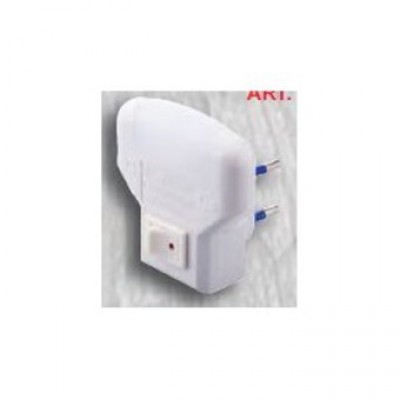 PUNTO LUCE NOTTURNA 1W ROSSO LED PER PRESA AC230V (#248N)