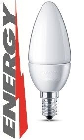 LAMPADA E14 6W LED OLIVA 2700k Energy AC230V (#302P 6C6302P) 