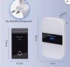 CAMPANELLO SENZA FILI- PULSANTE (pila mn21) - RICEVITORE INTERNO AC230V (#1194A)