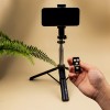 BASTONE 1M TREPPIEDE compatto con controllo remoto per foto e selfie smartphone IOS & ANDROID "Force" X96F