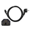 CAVO ALIMENTAZIONE PC NOTEBOOK "C" TRIPOLARE AC230V #X21E