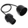 PORTALAMPADA E27 PASSAFILO 0,5M NERO AC230V #X44G