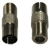 2 SPINOTTO DA TV FEMMINA ANTENNA PAL A FEMMINA CAVO COASSIALE TV/SAT #X35G