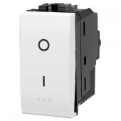 INTERRUTTORE BIPOLARE 2 VIE AC230/250V serie civile ABL (*compatibile Bticin Living Lighting) #281D