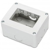 SCATOLA A PARETE A 3 VIE PER 3 FRUTTI AD INCASSO serie civile ABM compatibile Bticin Matix #241D