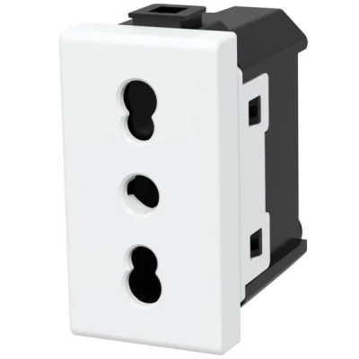 PRESA BIPASSO 10/16A AC230/250V serie civile ABM *compatibile Bticin Matix #241C