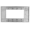 CORNICE PLACCA 4 MODULI SERIE CIVILE AVP *compatibile P-l-a-n-a#291Q