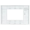CORNICE PLACCA 3 MODULI  SERIE CIVILE AVP *compatibile P-l-a-n-a argento#291!