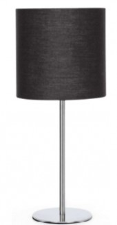 LAMPADA DA TAVOLO CON PARALUME NERA AC230V ATTACCO E14 "Aigo" #X67H