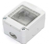 Scatola impermeabile IP55 a due vie da superficie bianca e grigia Serie AVP AIGO compatibile P-L-A-N-A #X88H