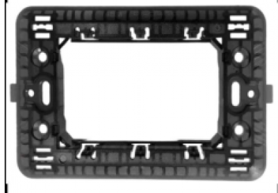 SUPPORTO A 3 MODULI PER SCATOLA INCASSO serie civile a parete ABM AIGO compatibile Btic M-a-t-i-x #X81H