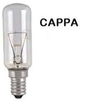 lampadina E14 25W T25 incand. uso CAPPA CUCINA (#374 cod.72E14T25)