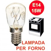 Lampadina Forno E14 15W 300° AC230V 72e14for (#404A)