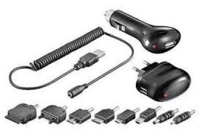 Accessori ricarica Usb AC230V muro e Accendisigari 12V Outlet