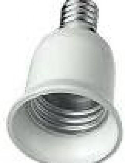 Adattatori attacchi lampade e27,e14,e40,gu10
