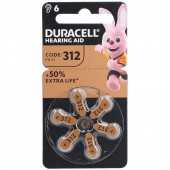 6 PILE DA312 1,4V ZINCO ARIA DURACELL ACUSTICA iva4% (#48 111048)