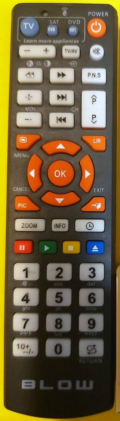 TELECOMANDO UNIVERSALE facile6 Urc8900 Blow 74258 per TV, DECODER, HIFI, SAT., ecc... (#804)