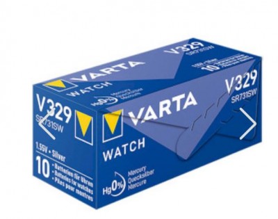 PILA 389 VARTA DISPLAY 1,5V oss.arg. (equivalente 390,lr54 alc.,1130 alc.,198,rw39,49,g10,17,11) #151