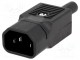 SPINA VOLANTE PC Connettore IEC C14 Bulgin Maschio (#261A)