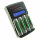 CARICA 4 PILE BATTERIE AA/AAA O 1/2 9V VAPEX VTE800 CHARGER RAPIDO CONTROLLO AVANZATO DIGITALE (SENZA PILE) (#172A 22A172A)