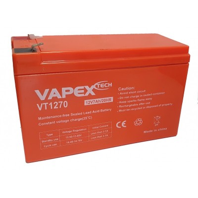 PILA PIOMBO 12V 7AH VAPEX (#205A)