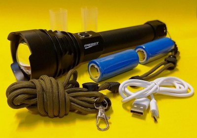 TORCIA LED CREE XML FASCIO DIREZIONALE ZOOM REGOLABILE POTENZA ESTREMA LED XHP90 2000LM (NON PUNTARE OCCHI!) 3 POTENZE REGOLABILI IN ALU PILA RICARICABILE USB N.2 26650 LI-ION (#530)