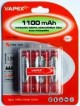 4 PILE MINISTILO AAA NI-MH 800MAH VAPEX RICARIC. #182A
