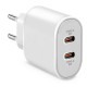 CARICA PILE doppia presa TYPE-C 25W AC230V  art. #835F