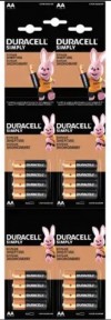 16 STILO AA 1500 DURACELL SIMPLY ALCALINE 1,5V (#7D)
