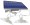 kit 2 lampade 4500k alimentate pannello solare 5500mAh  "Force" #X30F