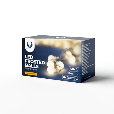 luce natale 10M 100LUCI mini bulbs AC230V ip20 ww "Force" rtv100184 #X3L
