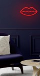 LUCE LED Signal Art LIPS RED "Force" AAx3+USB #X83F