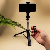 BASTONE 1M TREPPIEDE compatto con controllo remoto per foto e selfie smartphone IOS & ANDROID "Force" X96F