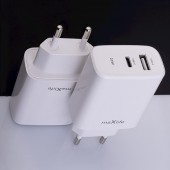 CARICA PILE USB+TYPE-C 20W AC230V  #X60G