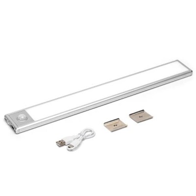 LUCE AUTOMATICA SENSORE PER ARMADIO LED 1,5W 4000k 132LM DC3,7V pila ricaricabile #X49G