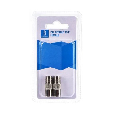 2 SPINOTTO DA TV FEMMINA ANTENNA PAL A FEMMINA CAVO COASSIALE TV/SAT #X35G