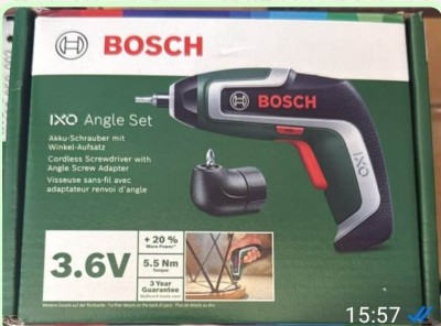 AVVITATORE compatto BOSCH ricar. LI-ION 3,6V CON KIT ANGOLARE coppia 5,5Nm #X81G