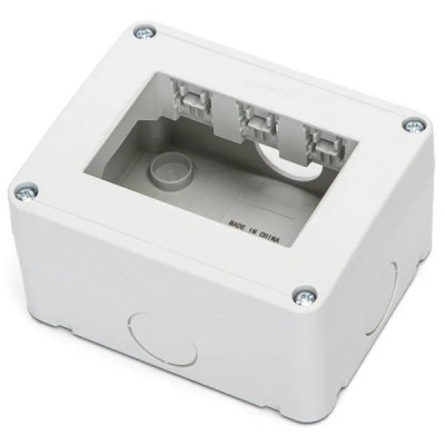 SCATOLA A PARETE A 3 VIE PER 3 FRUTTI AD INCASSO serie civile ABL compatibile Bticin Living #281A