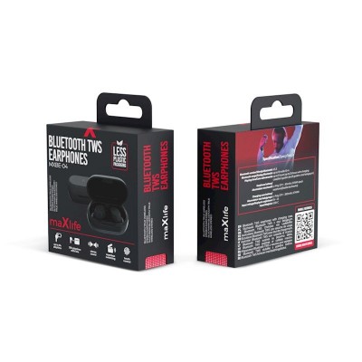 CUFFIE AURICOLARI BLUETOOTH WIRELESS ricaricabili Max Life "Force" #X32H