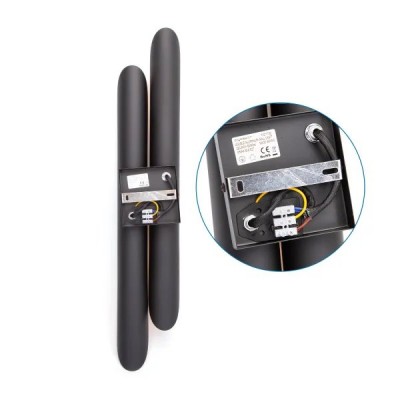 LAMPADA LUCE DA PARETE E27 Max60W APPLIQUE AC230/250V PER INTERNI Alum.neo "Aigo" #X88G