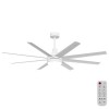 VENTILATORE DA SOFFITTO SBATTIARIA 8 PALE CON LUCE LED 6 VEL. "Aigo" #85G