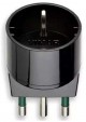 ADATTATORE SCHUKO A SPINA 16A 2P+T NERA #X71G