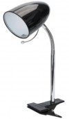 LAMPADA DA TAVOLO CON PINZA NERA AC230V ATTACCO E27 "Aigo" #X64H
