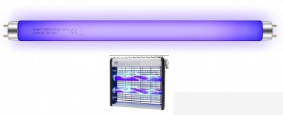 TUBO ATTINICO ATTIRA INSETTI (ricambio zanzariere el.) 15W T8 46cm 2,6cm diam. AC230V #X7i
