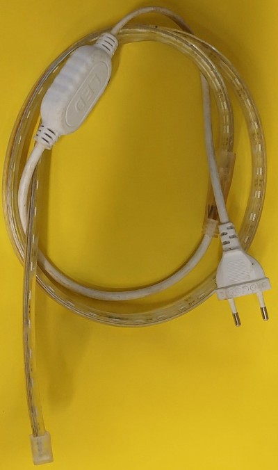  1M STRISCIA LED 230V LUCE BIANCO CALDO WW (#456 COD. 73220MWW)