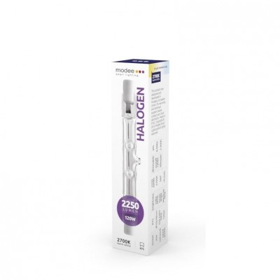 LAMPADA ALOGENA R7S 78MM 80W LINEARE 2700k 1400lm modee (#317)
