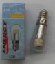 LAMPADINA E14 T26 LED 3W AC230V PER USO CAPPA CUCINA LUCE CALDA 2700K (#389B)