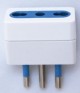 Adattatore 10/16A riduzione con spina 10A - 10/16A  CON PROTEZIONE 297A 